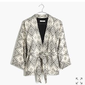 Madewell kimono jacket in Arrowhead print
