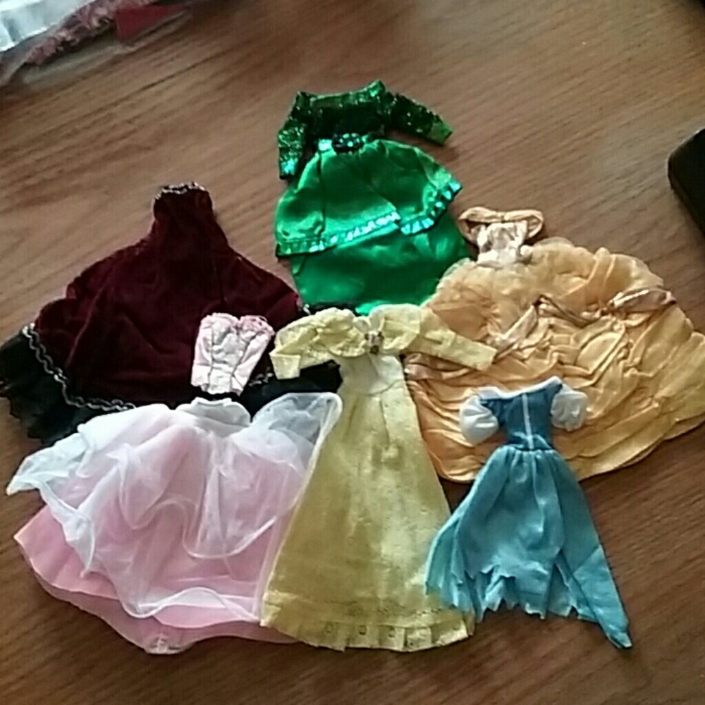 Barbie gowns.  7 Piece lot