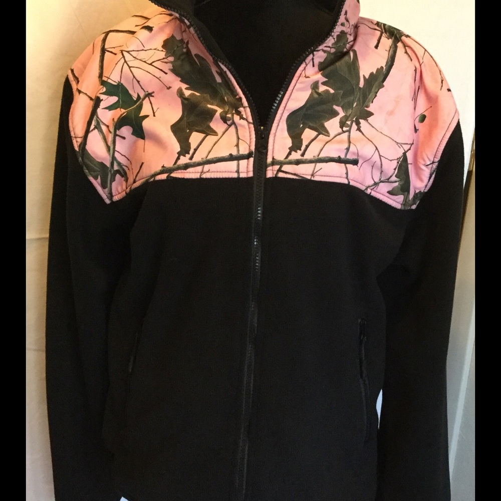 Pink Forest Camo Fleece Jacket ..HOLD FOR BETH