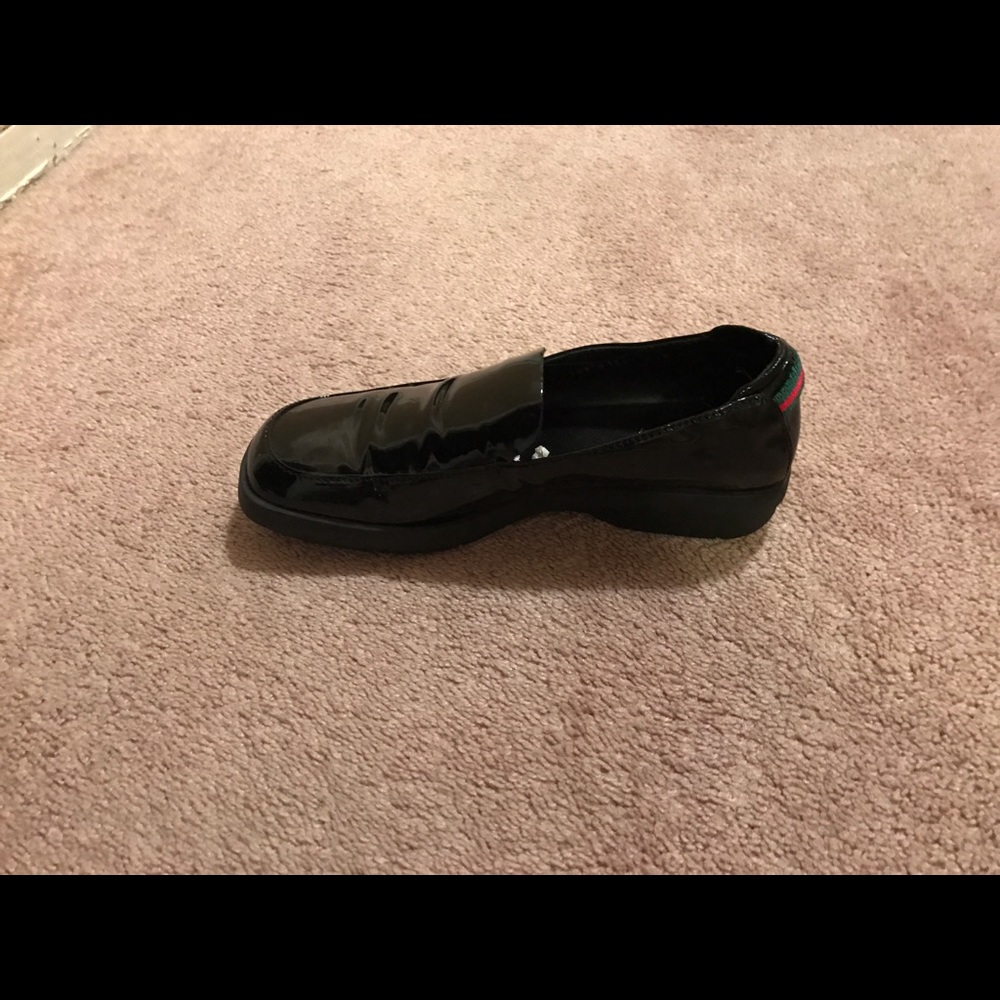 Gucci Patent-Leather Black Loafer