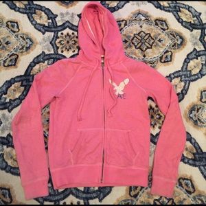 American Eagle zip-up hooded sweatshirt