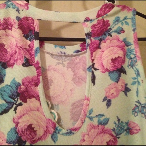 Blue Floral Dress - Picture 4 of 5