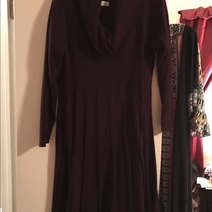 Burgundy Sweater Dress