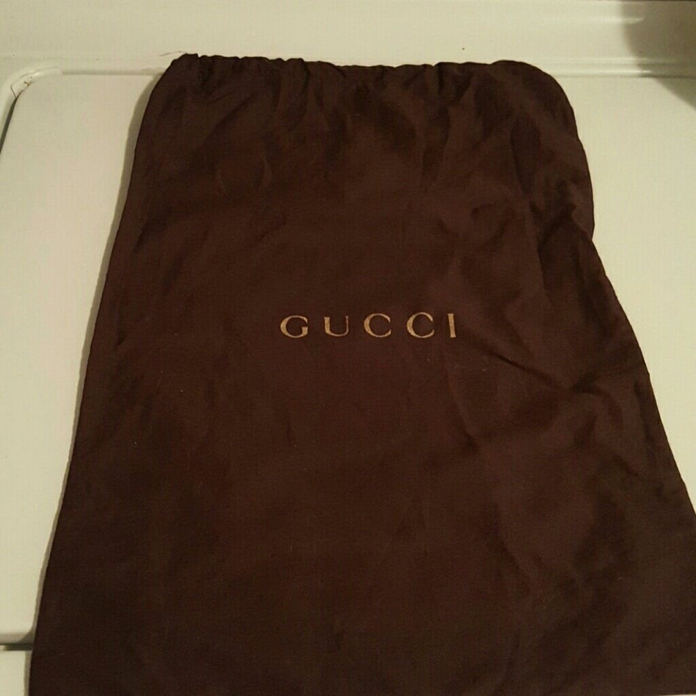 Gucci brown dust bag