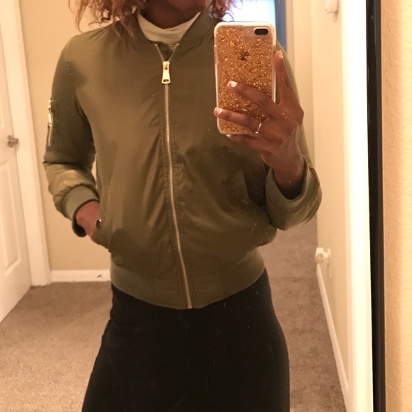 🔥Army green bomber jacket - Picture 4 of 4