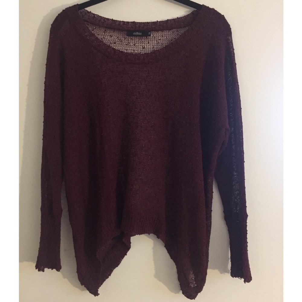 Burgundy sweater