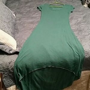 CLEARANCE! Green and grey striped dress