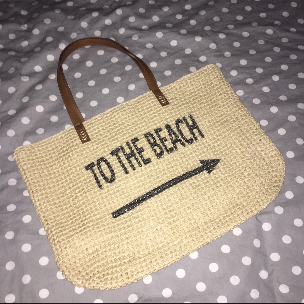 "TO THE BEACH" tote