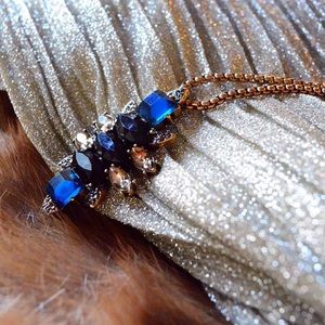 Modern Statement Necklace w/ Long Chain