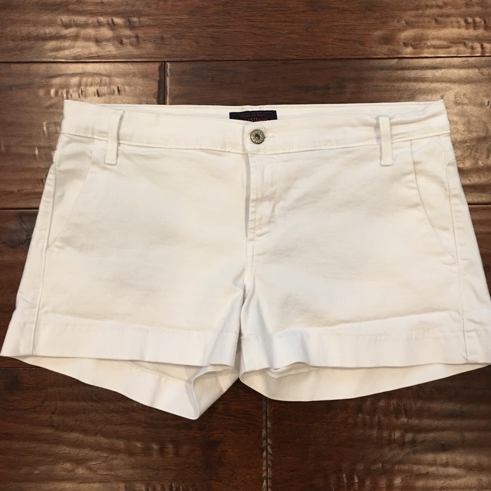 White Olivia James Jeans Shorts