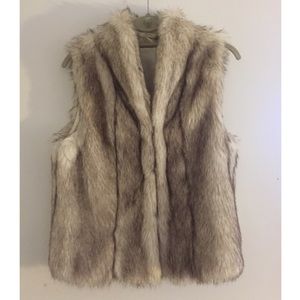 Faux fur vest