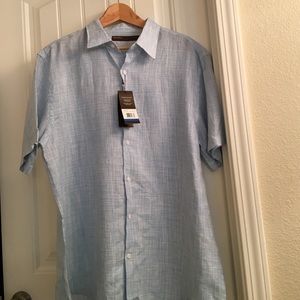 Light blue linen shirt