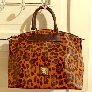 Dooney & Bourke Leopard Satchel Bag