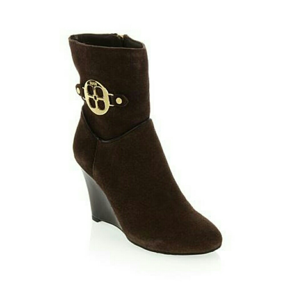 Wedge Leather boots by IMAN