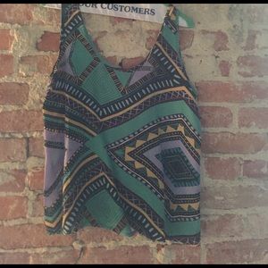 Colorful tribal print tank