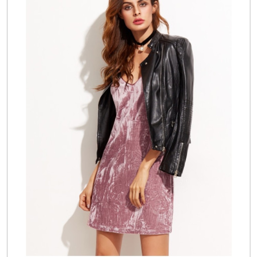 ✨LAST ONE ✨ Brand New Pink Velvet Cami Dress 👗 - Picture 6 of 6