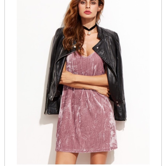 ✨LAST ONE ✨ Brand New Pink Velvet Cami Dress 👗 - Picture 2 of 6