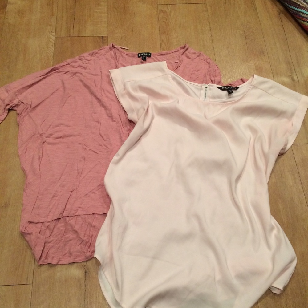 Two pink Express tops!