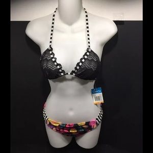 NWT California Waves bikini swimsuit size small