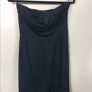 Strapless j crew black dress