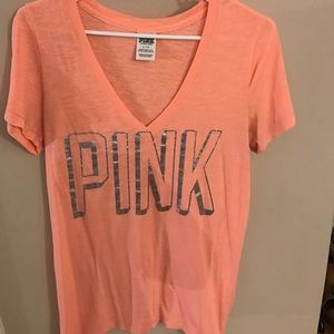 Light orange pink tee