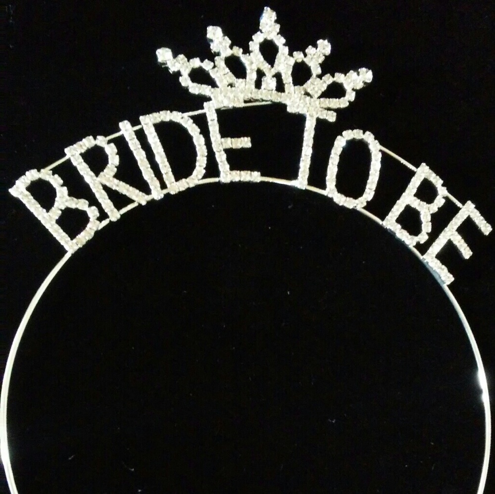 Bride To Be Rhinestone Headpiece