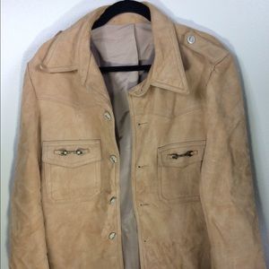 Vintage camel leather jacket