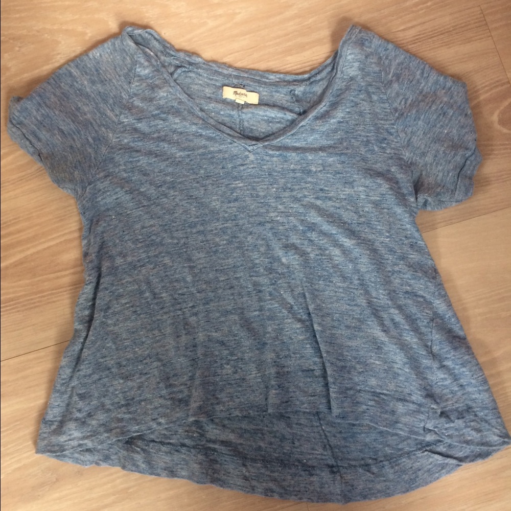 Madewell Blue Crop Top