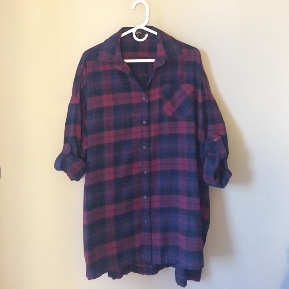 WINDSOR - Maroon, Navy, Black Oversized Plaid