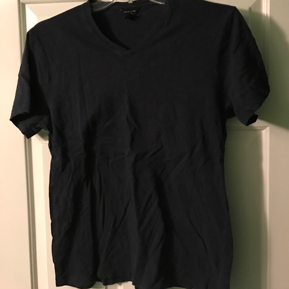 Porter & Ash V-Neck Navy Tee