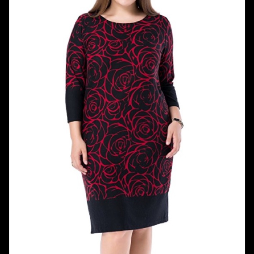 Cashmere shift dress plus size