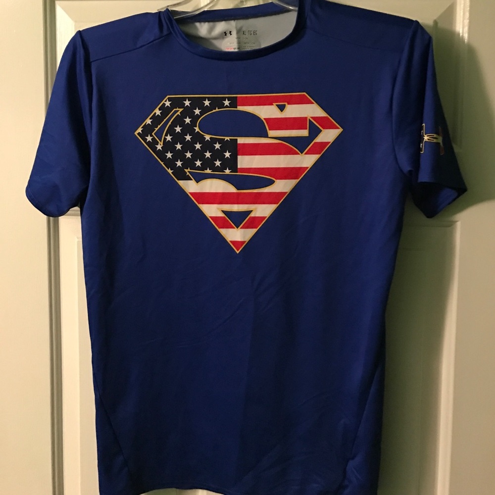 Under Armor Superman America Compression Tee