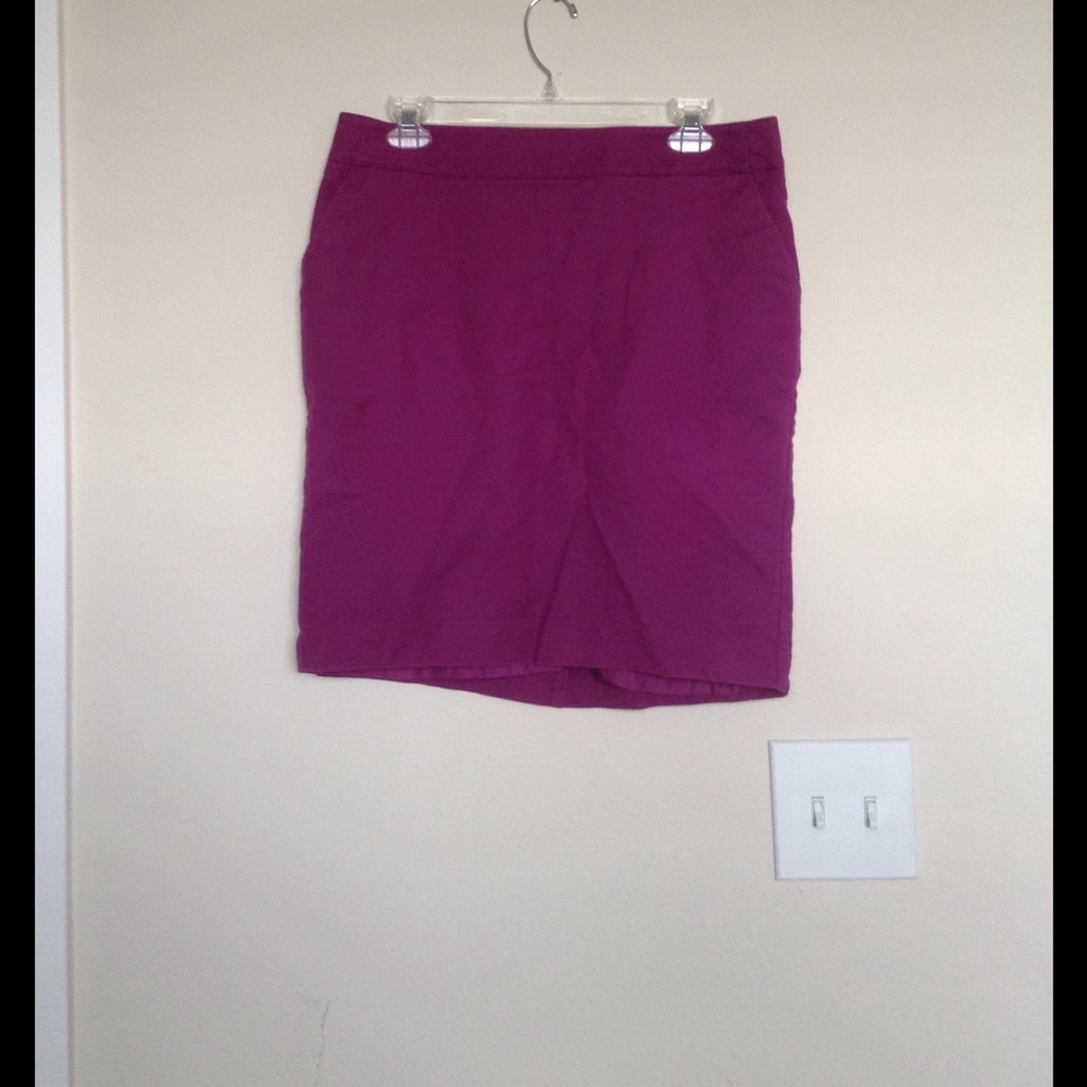 Merona Purple Pencil Skirt. Sz 10