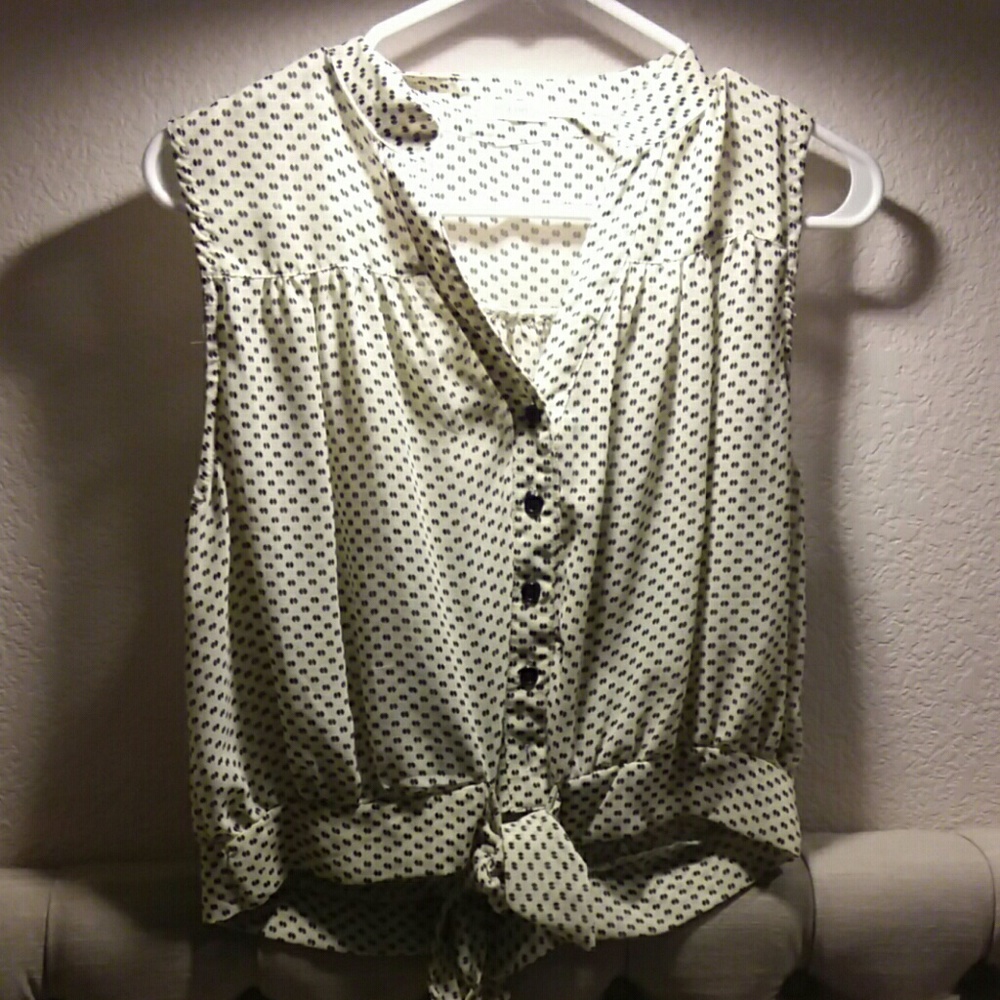 Sheer white button up