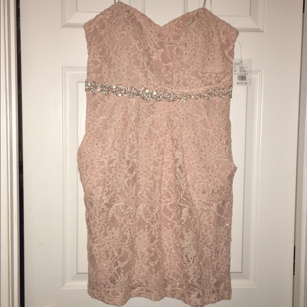 Blush formal dress