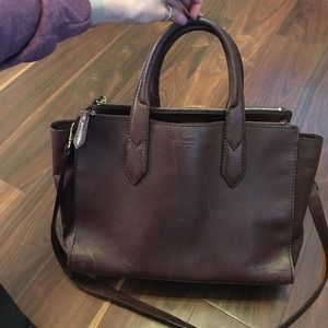 Deep purple Fossil satchel