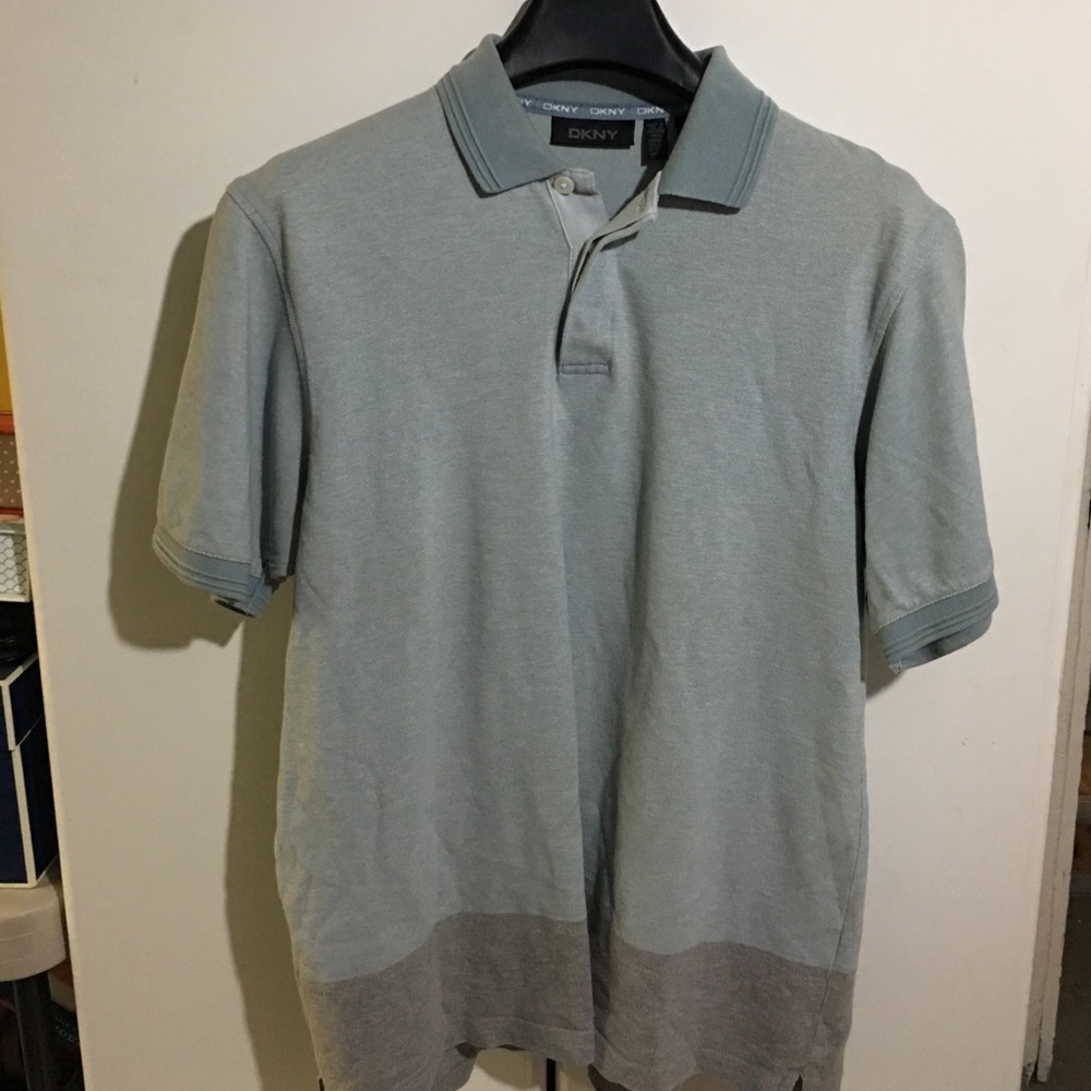 DKNY Two-Tone Polo Shirt