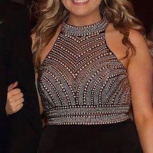 La Femme prom dress size 10 two piece