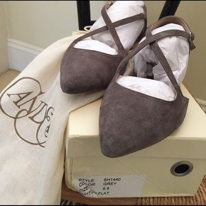 Anthropologie suede flats Anthropologie suede flats