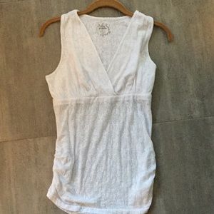 Prana tank top, white. Size medium. Super cute.