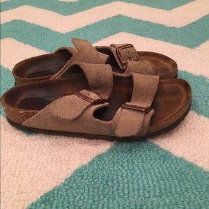 Suede soft bed Birkenstock sandals