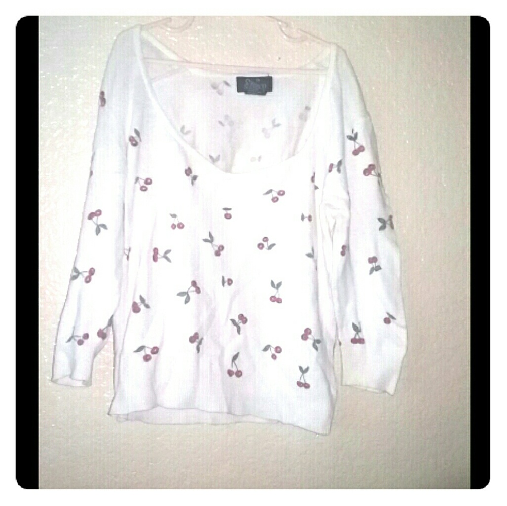 Cherry print shirt