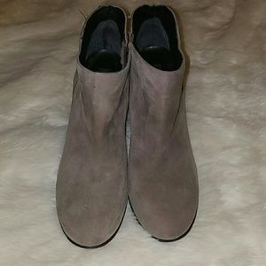 Rachel Zoe Twiggy taupe booties