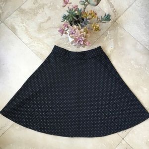 Forever 21 Black Polka Dot Skater Skirt