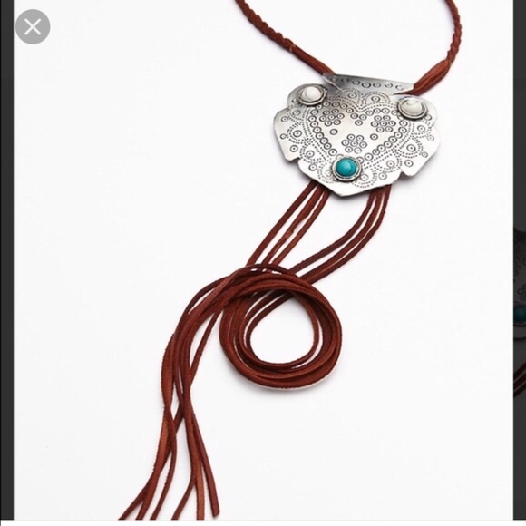 Free People Montana Southwestern Fringe Necklace - Picture 2 of 2