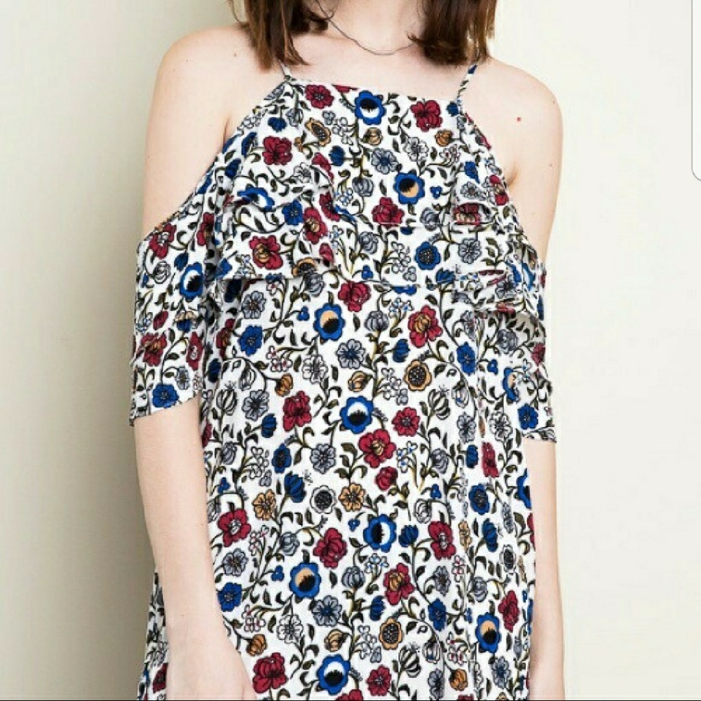 Floral Off The Shoulder Dress - Picture 4 of 5