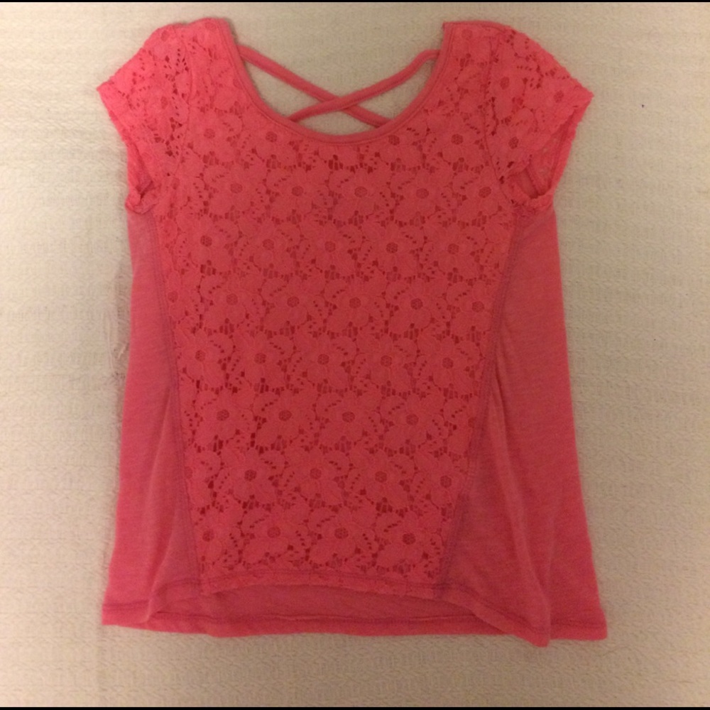 Pink floral t-shirt
