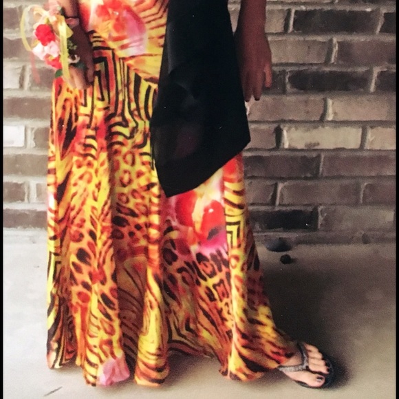 Rainbow mixed print dress - Picture 3 of 3