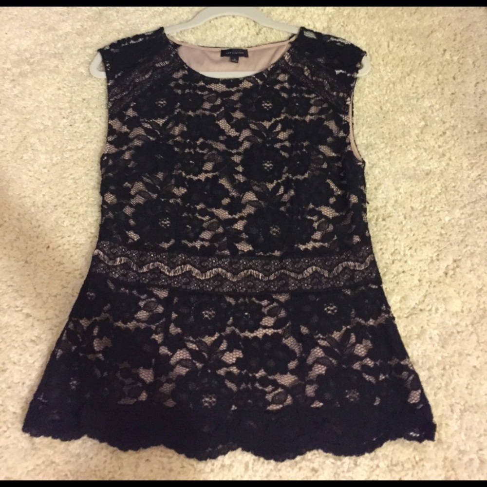 The limited lace peplum top