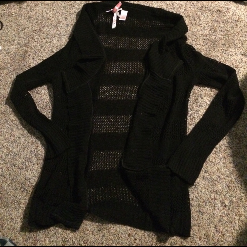 Black stripped knit sweater